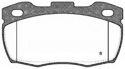 OPEN PARTS bpa026610 -  Комплект тормозных колодок, дисковый тормоз
